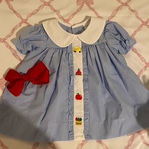 Stitchy Fish Back to School Dress 12m